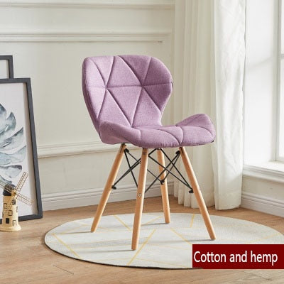 Dining chair Nordic bedroom home leisure simple chair discussion desk chair makeup manicure stool