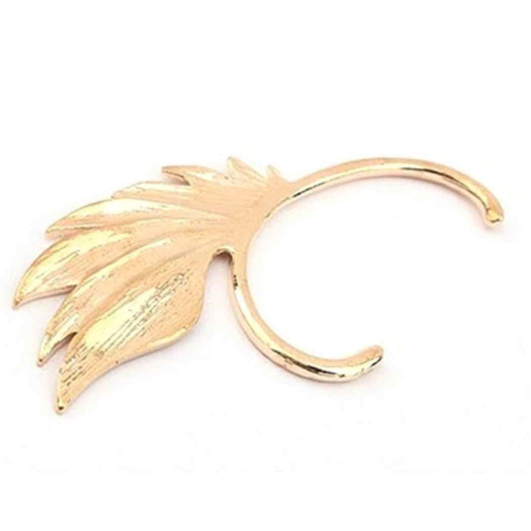 1PC Retro Boho Feather Shape Ear Cuff Earring