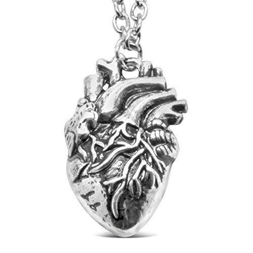 Fashion Gothic vinage rib Cage Necklace Anatomical Skeleton Heart Goth Punk Unique Retro pendant necklace Jewelry for men/women