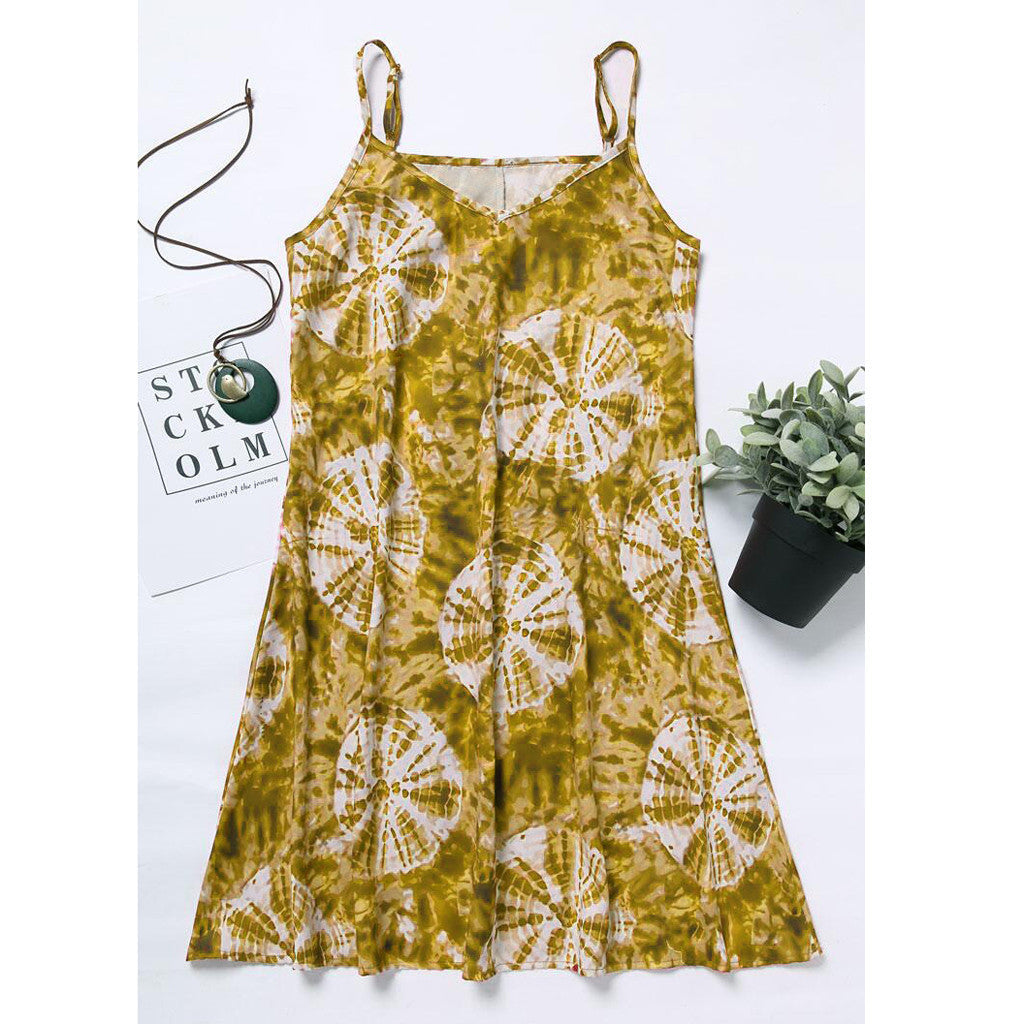 Women Fashionable Off Shoulder Printed Casual Short Mini Dress