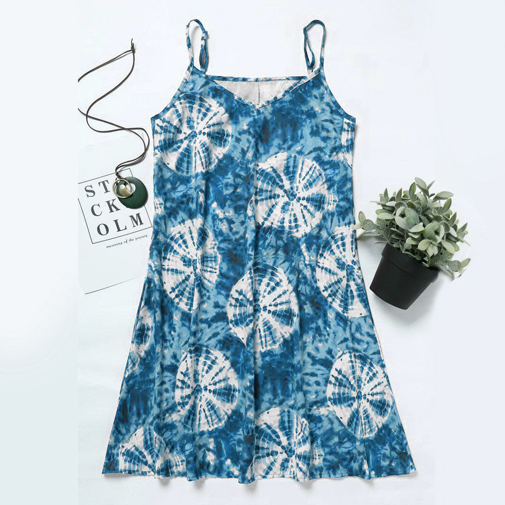 Women Fashionable Off Shoulder Printed Casual Short Mini Dress