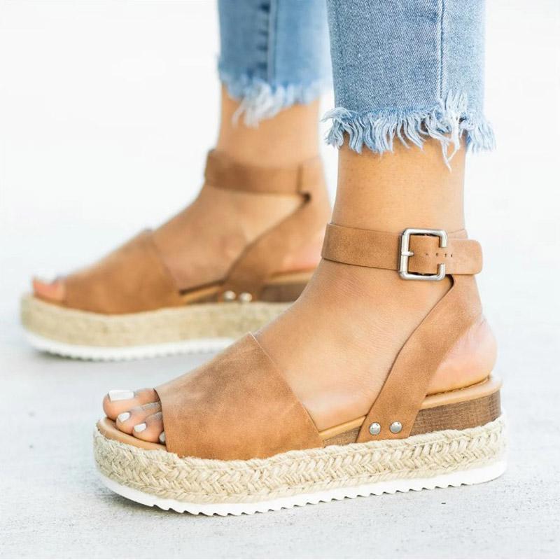 Women Sandals Plus Size Wedges Summer Flip Flop Platform Sandals