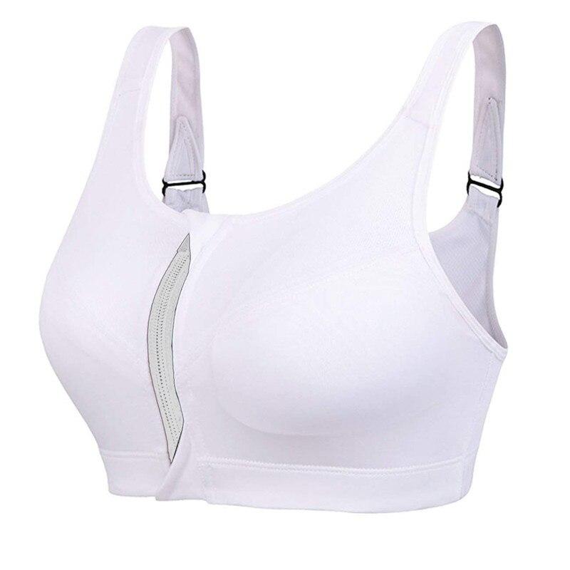 Hot Women Zipper Push Up Sports Bras Vest Underwear Shockproof Breathable Gym Fitness Athletic Running Yoga