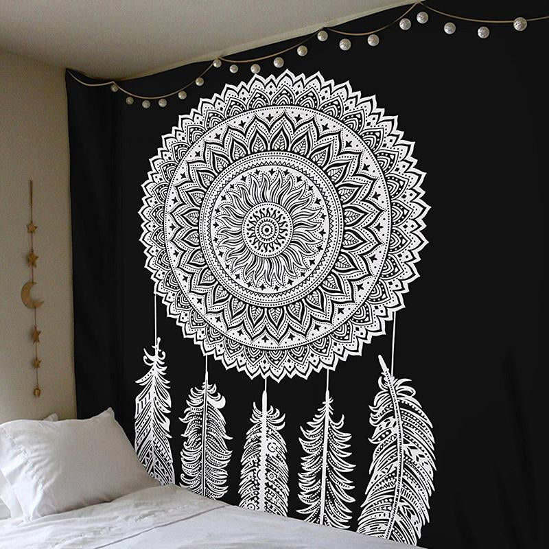 Bohemia Mandala Tribe Style Floral Wall Hanging Tapestry