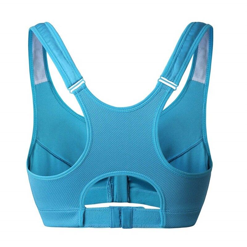 Hot Women Zipper Push Up Sports Bras Vest Underwear Shockproof Breathable Gym Fitness Athletic Running Yoga