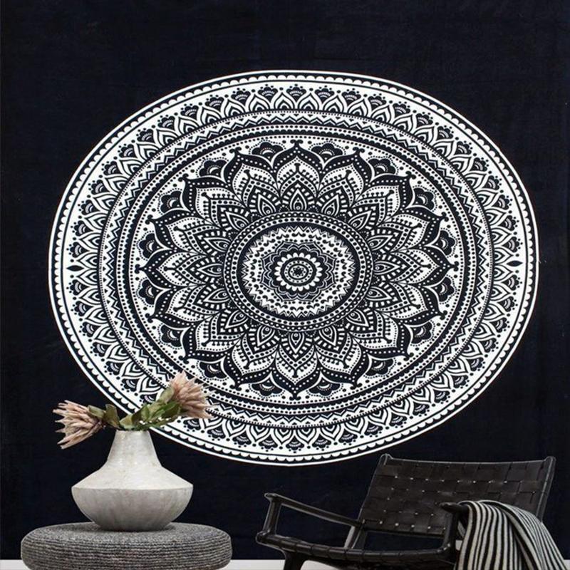 Bohemia Mandala Tribe Style Floral Wall Hanging Tapestry