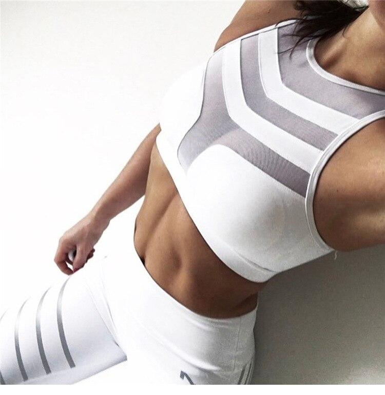 Women Gym White Yoga Crop Tops Yoga Shirts Sleeveless T Shirt Solid Gym Running Tops Slim Workout Fitness Yoga Shirt Tops