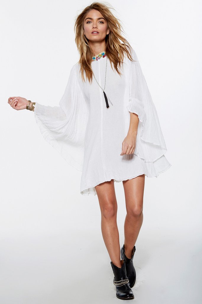 Boho Backless Hippie Loose Summer Beach Mini Dress