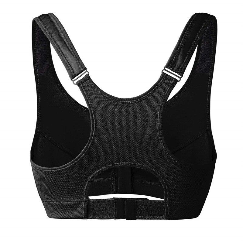 Hot Women Zipper Push Up Sports Bras Vest Underwear Shockproof Breathable Gym Fitness Athletic Running Yoga