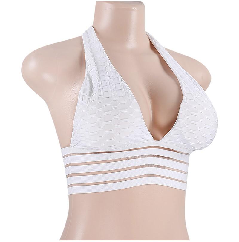 Sexy Deep V-Neck Halter Workout Women bar Women Clothing 11 Color