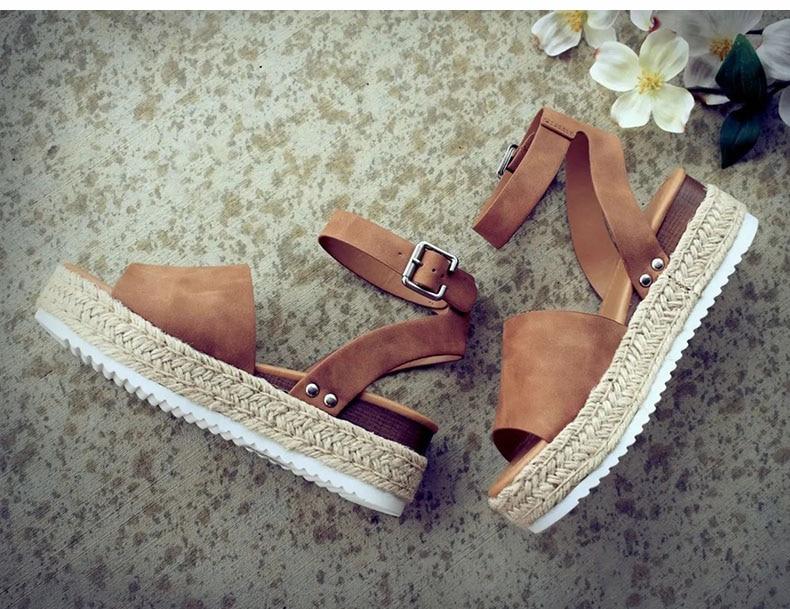 Women Sandals Plus Size Wedges Summer Flip Flop Platform Sandals