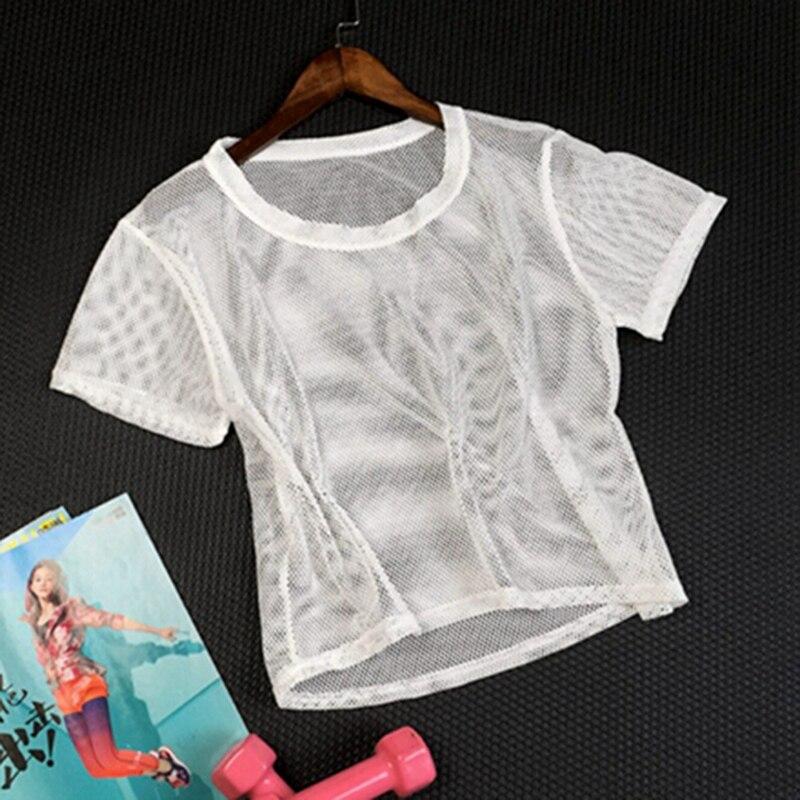 Women's Tank Workout Tops Sports Wear For Women Gym T-shirt Mesh Yoga Top Sport Workout Blouses Fitness Shirt Breathable