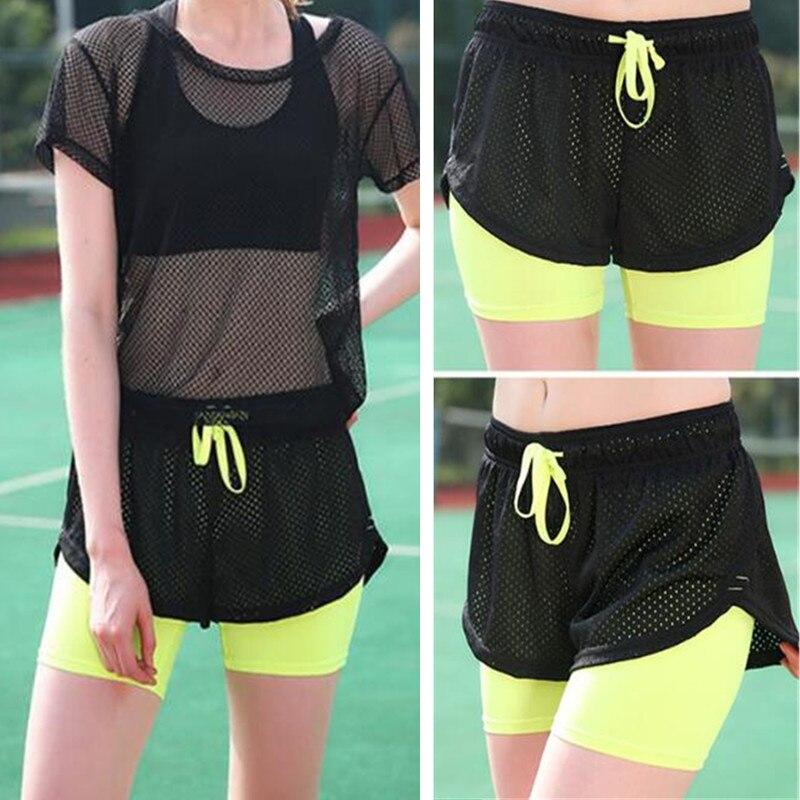 Womens Yoga Shorts Running Tights Short Women's Gym Cool Woman Sports Short Fitness Ladies Running Shorts Sportswear