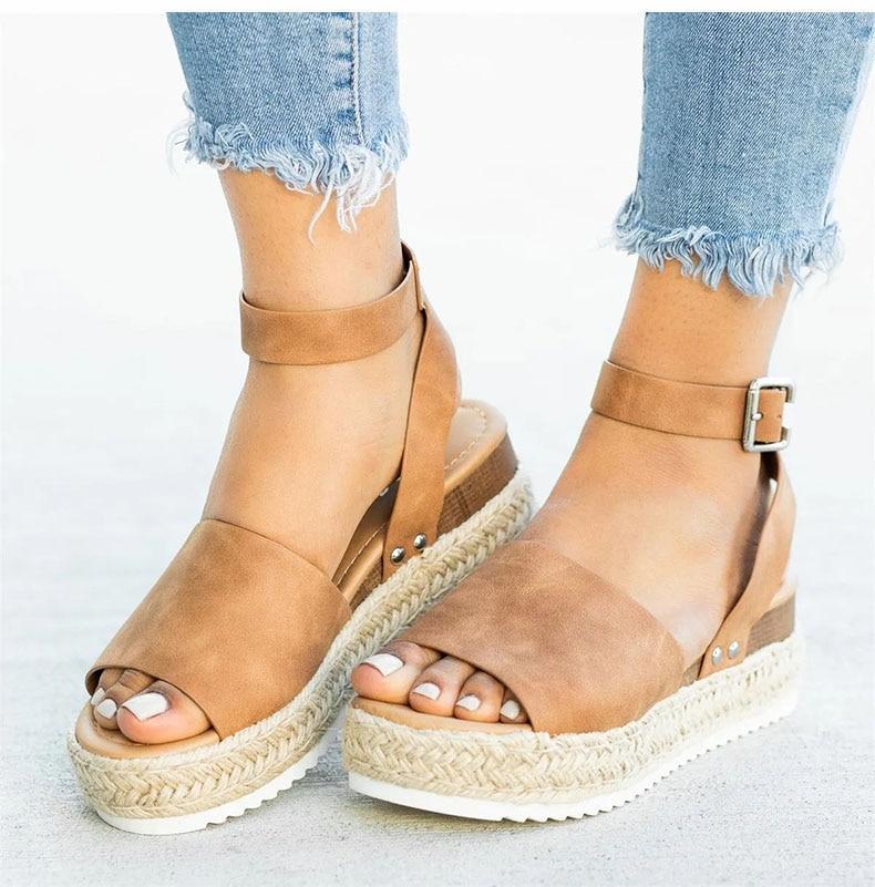 Women Sandals Plus Size Wedges Summer Flip Flop Platform Sandals