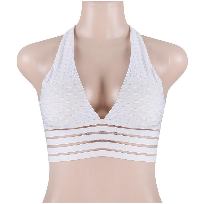 Sexy Deep V-Neck Halter Workout Women bar Women Clothing 11 Color