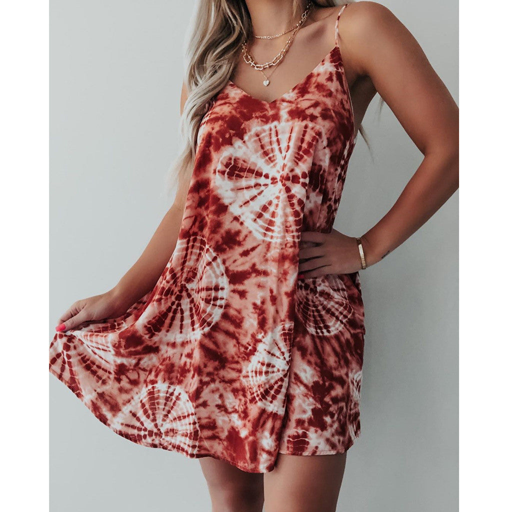 Women Fashionable Off Shoulder Printed Casual Short Mini Dress