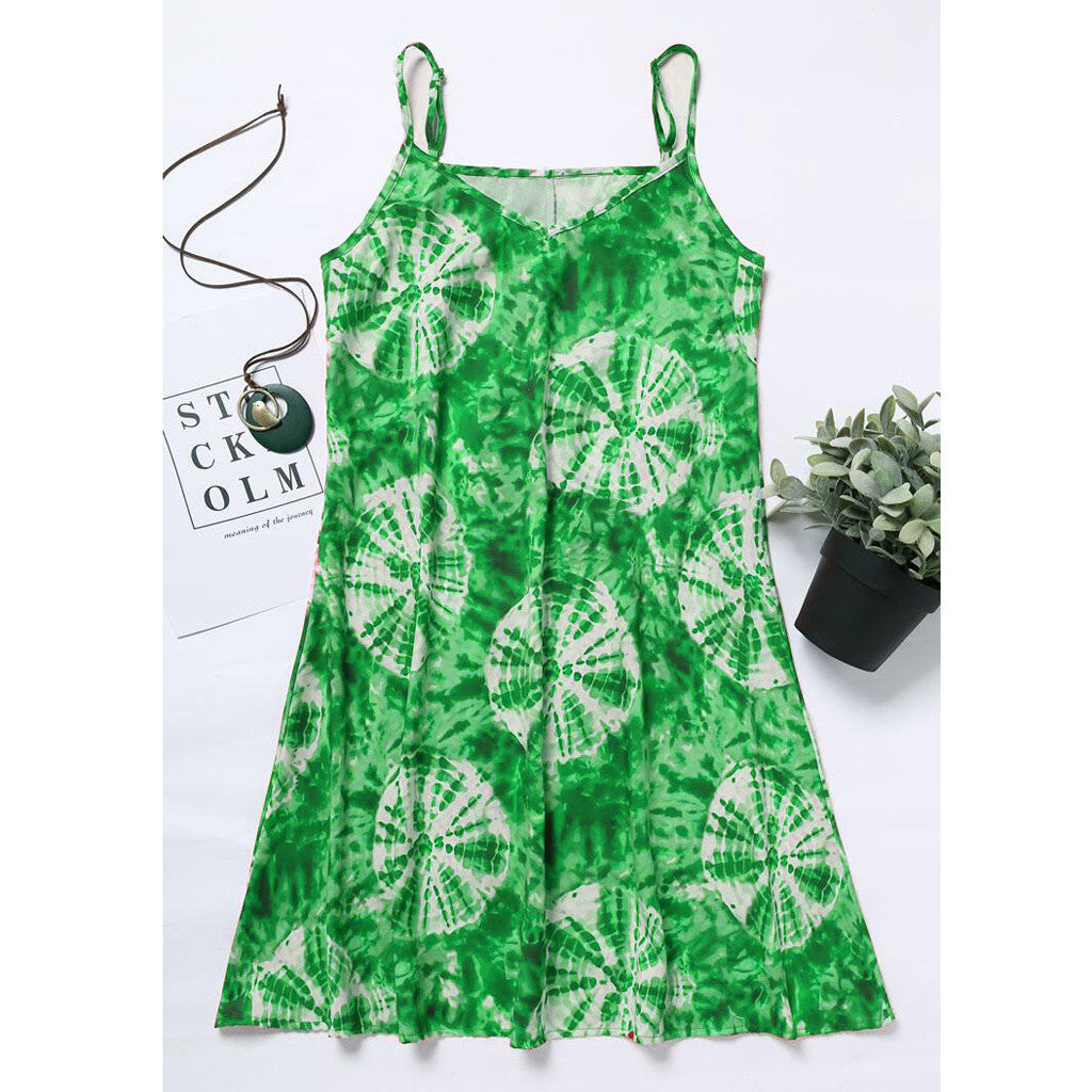 Women Fashionable Off Shoulder Printed Casual Short Mini Dress