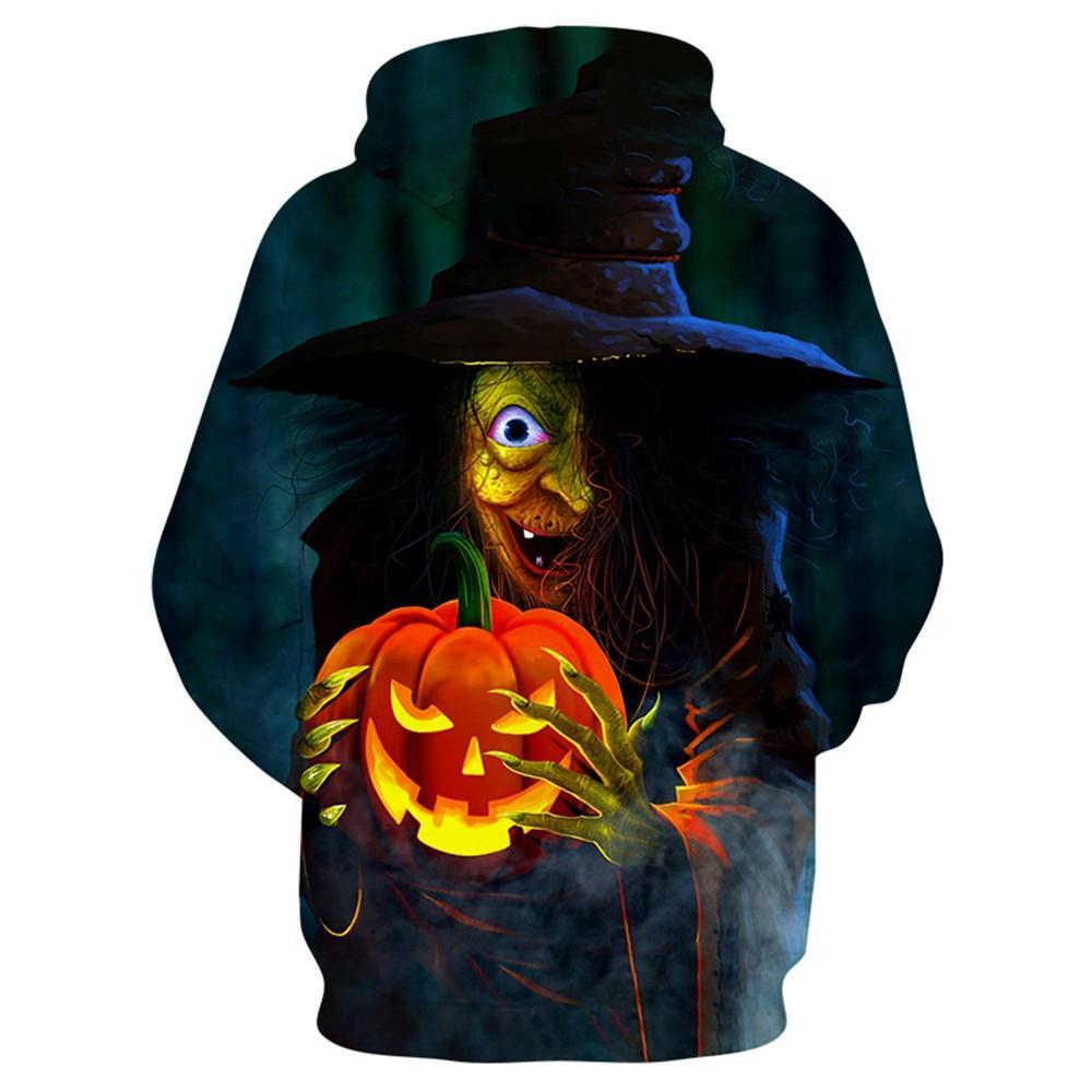 Halloween Horror Witch Pumpkin Lamp 3D Printing Unisex Sweatshirt Hoodie Baseball Uniform Cosplay costume