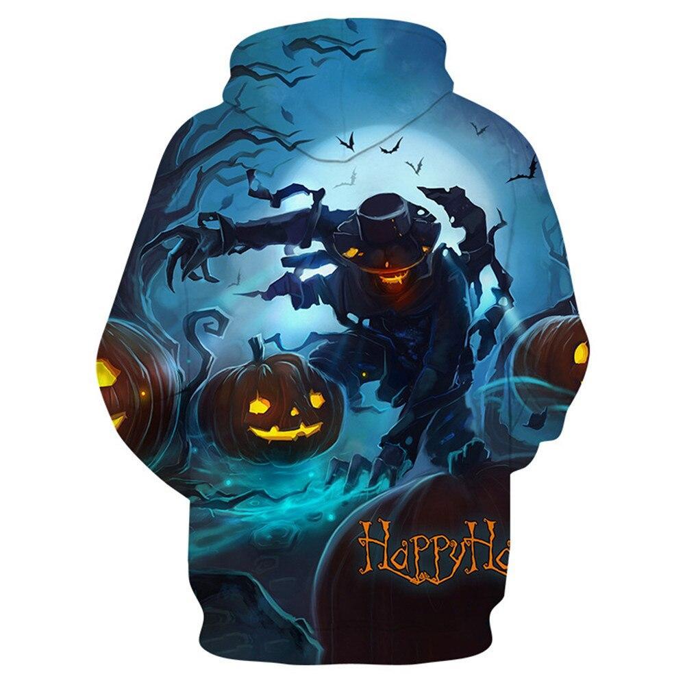 Halloween Horror Witch Pumpkin Lamp 3D Printing Unisex Sweatshirt Hoodie Baseball Uniform Cosplay costume