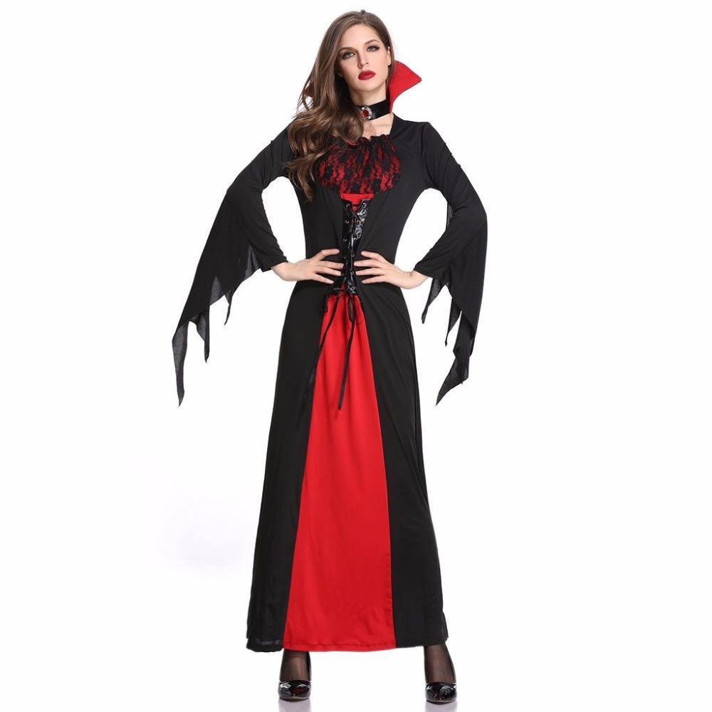 Cosplay Costumes Black Halloween EasterHorror Game Dresses In Women Girls Halloween Vampire Demon Performance Playing Costumes