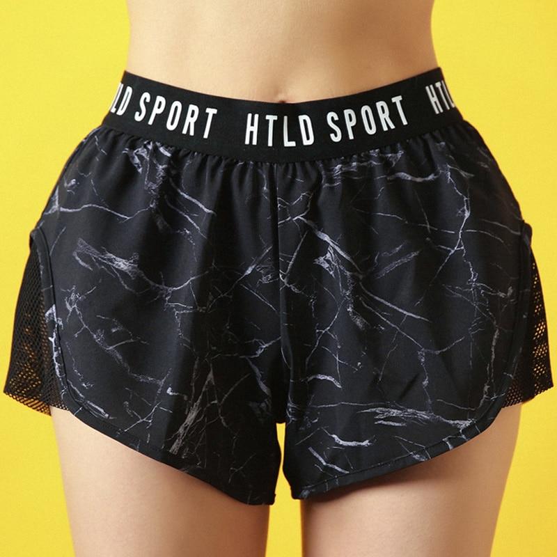 Hot Women Sport Shorts Quick Drying Breathable Elastic Waist for Yoga Running Fitness Summer