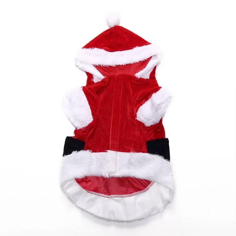 Reindeer Santa Claus Pet Dog Sweater Xmas Warm Puppy Clothes Coat Costume