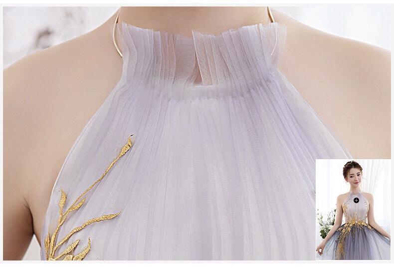 Embroidered Fashion Elegant Dress Banquet Dress Evening Dress Long Section