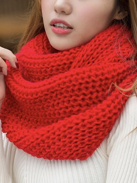 Solid Color Fashion 10 Colors Knitting Cape Scarf