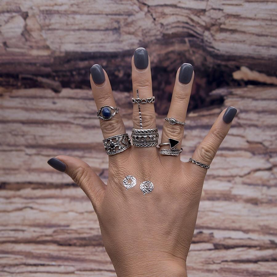 7pcs BOHO ring set bohemia style Retro alloy ring