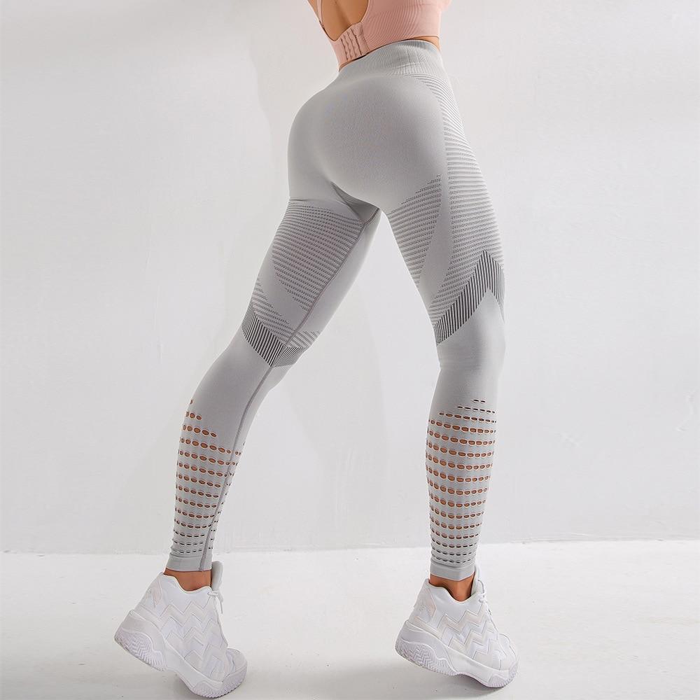 Women Yoga Pants Sports Running Sportswear Stretchy Fitness Leggings Seamless Athletic Gym Compression Tights Pants