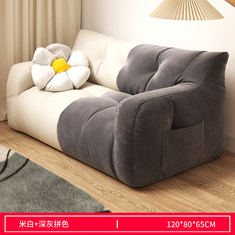 Lazy Sofa Balcony Sleeping Room Women's Single Double Tatami Bedroom Lounge Chair Living Room Furniture Sofa Bed EPS Fill Inside