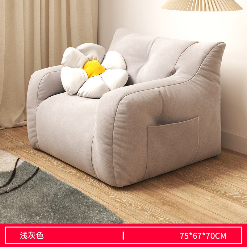 Lazy Sofa Balcony Sleeping Room Women's Single Double Tatami Bedroom Lounge Chair Living Room Furniture Sofa Bed EPS Fill Inside