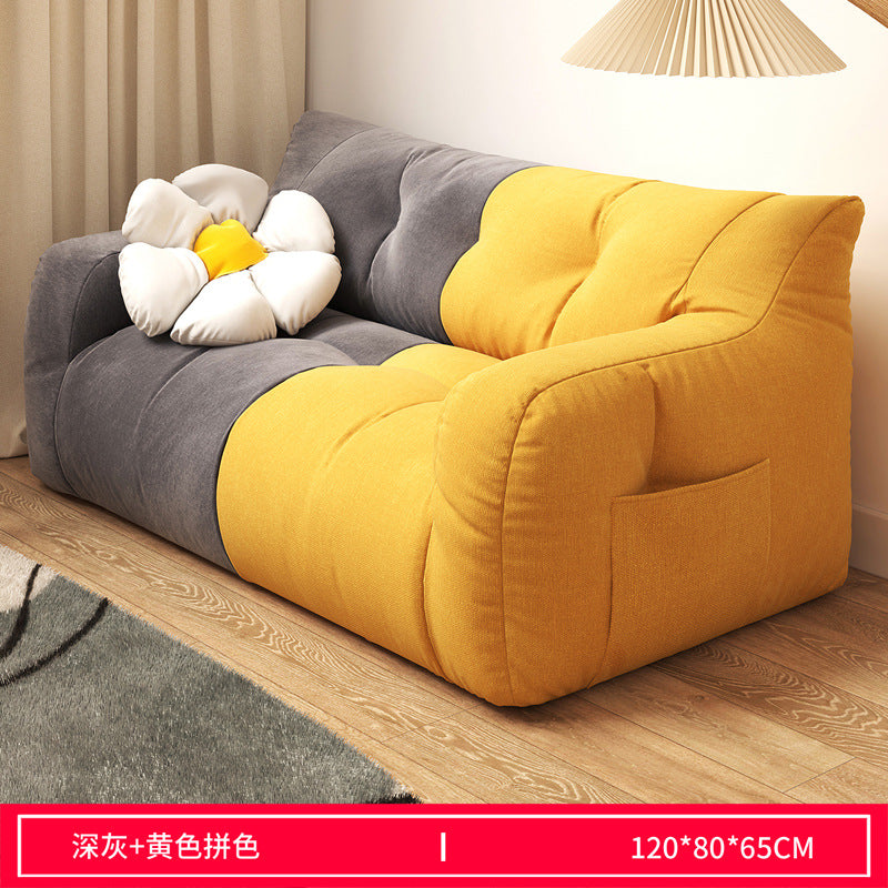 Lazy Sofa Balcony Sleeping Room Women's Single Double Tatami Bedroom Lounge Chair Living Room Furniture Sofa Bed EPS Fill Inside