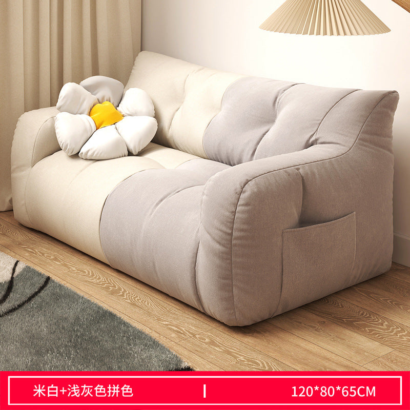 Lazy Sofa Balcony Sleeping Room Women's Single Double Tatami Bedroom Lounge Chair Living Room Furniture Sofa Bed EPS Fill Inside