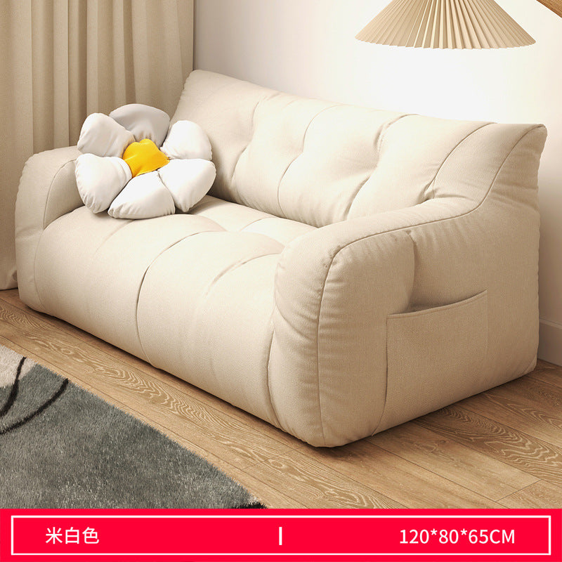 Lazy Sofa Balcony Sleeping Room Women's Single Double Tatami Bedroom Lounge Chair Living Room Furniture Sofa Bed EPS Fill Inside