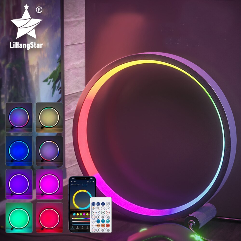 Led Night Light RGB Desk Lamp APP Music Rhythm Atmosphere Light Remote Control Dimming Game Desktop Bedroom Bar Live Broadcast