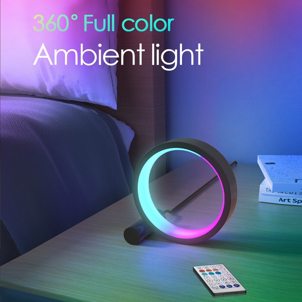 Led Night Light RGB Desk Lamp APP Music Rhythm Atmosphere Light Remote Control Dimming Game Desktop Bedroom Bar Live Broadcast