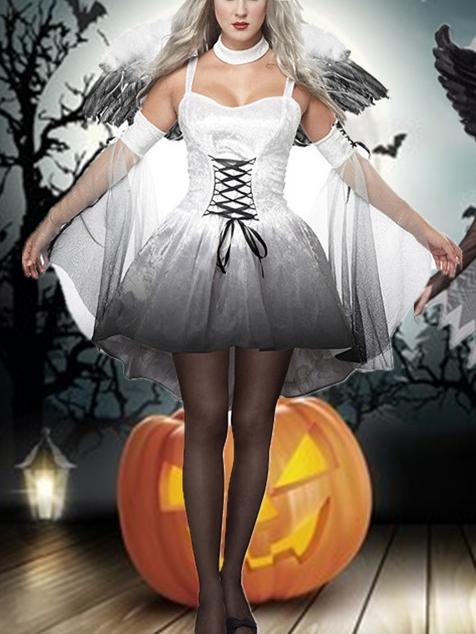 Halloween Angel Demon Cosplay Costume Dress