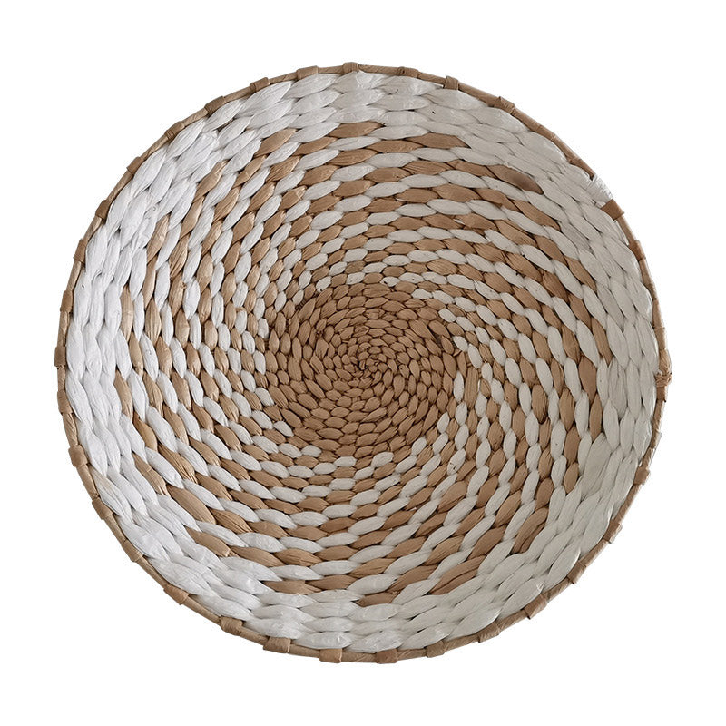 Nordic Simple Handmade Straw Wall Decoration Boho Woven Grass Straw Art for Nursery Baby Room Home Decoration Wall Hanging Decor