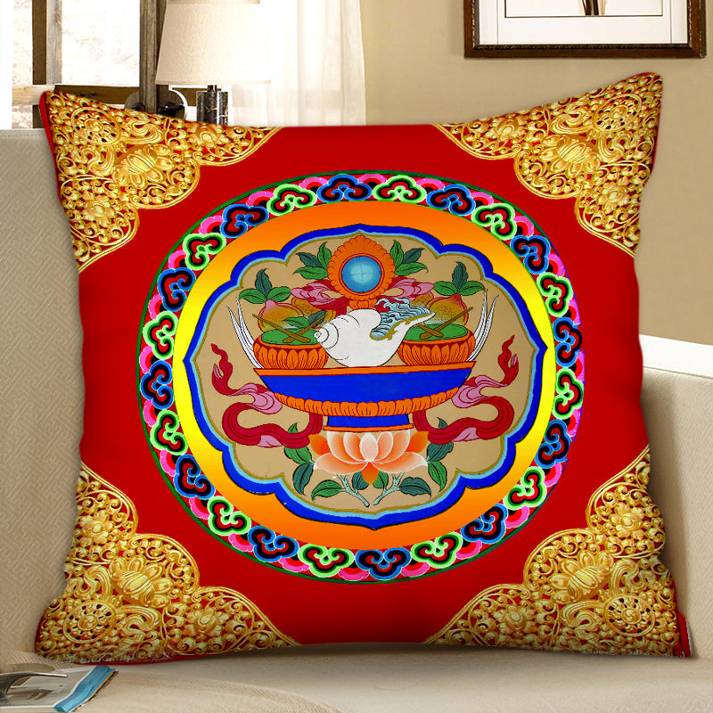 Tibetan ethnic style Thangka cushion pillow