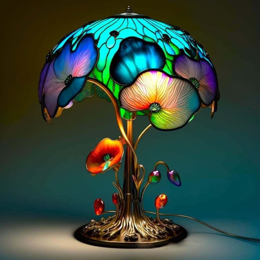 New Home Decoration Colorful Table Lamp Decoration European Rural Style Desktop Decoration