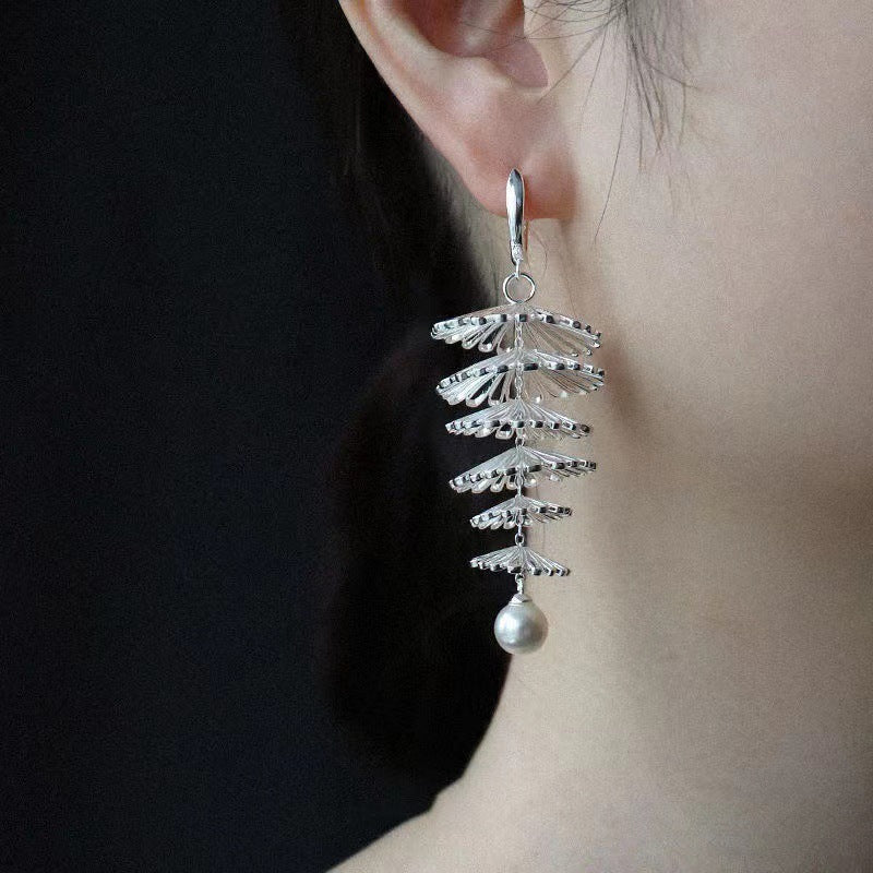 The New Fashion Original Niche Earrings, Pearl-like Earrings