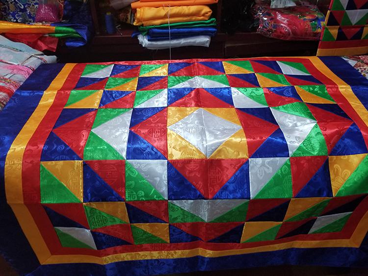 Tibetan eight treasures Mandala tablecloth Tantric Buddhist hall decoration guru Lama chanting tablecloth