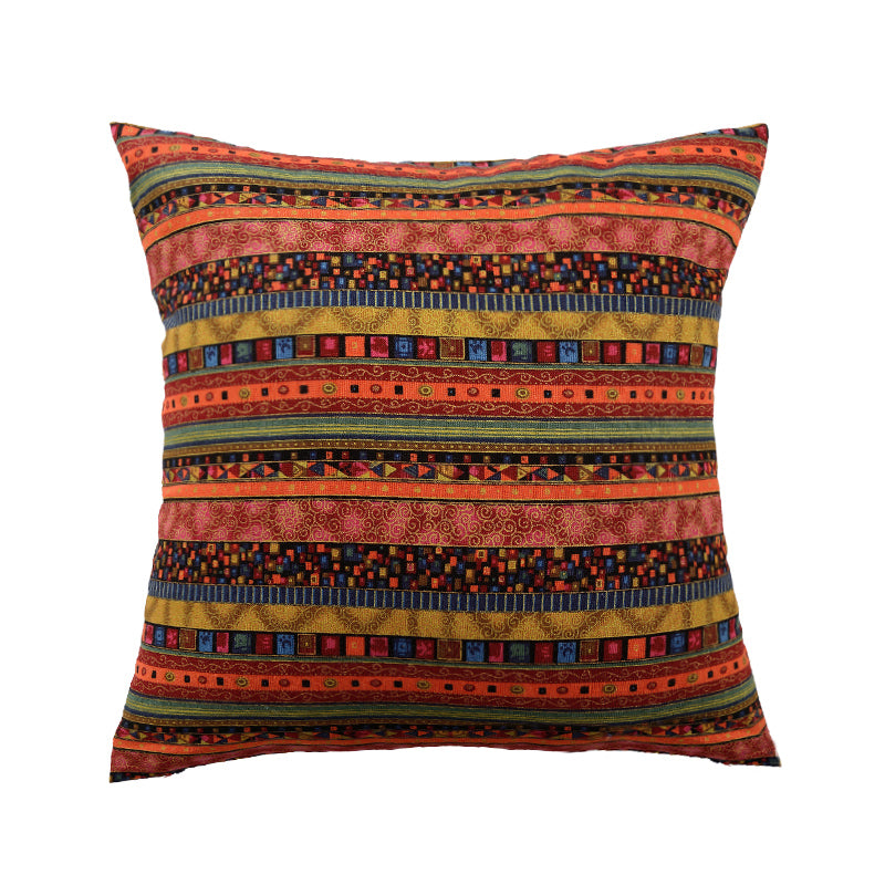 Vintage ethnic style throw pillow cushion backrest pillow bohemian