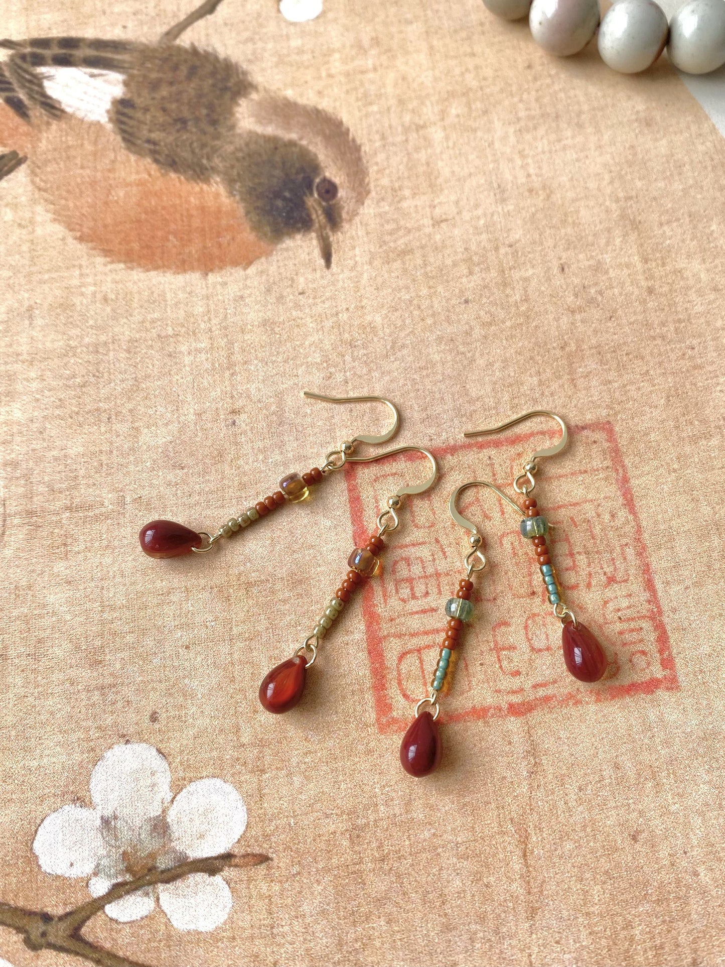 The New Originally Designed Handmade Niche Retro Earrings