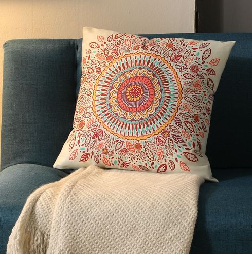 Ethnographic Vintage Pillowcase Bohemian Square Cushion Cover