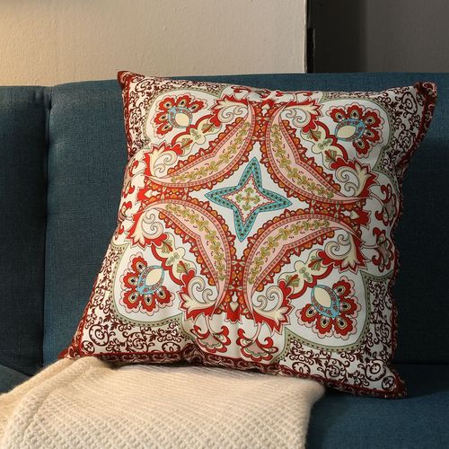 Ethnographic Vintage Pillowcase Bohemian Square Cushion Cover