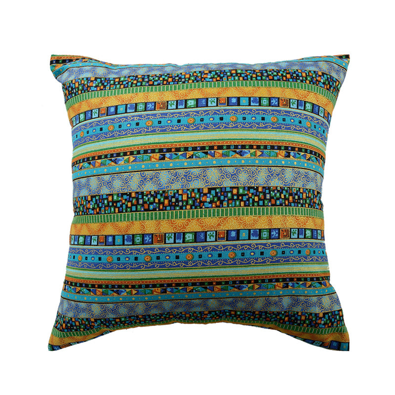 Vintage ethnic style throw pillow cushion backrest pillow bohemian