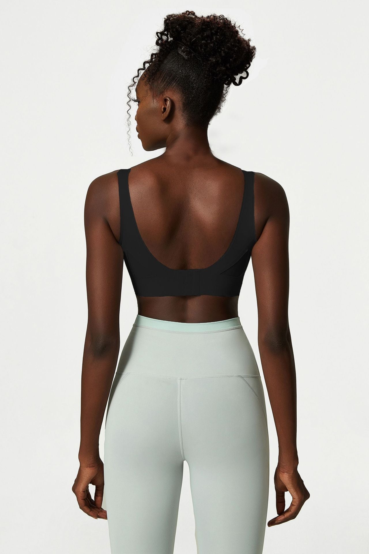 Sports bra female buckle yoga bra seamless yoga bra