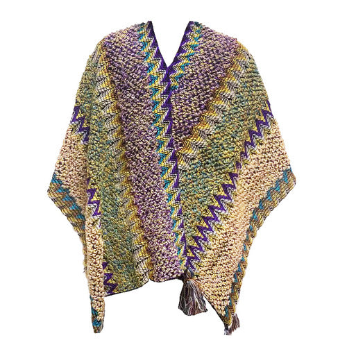 Ethnic spring autumn and winter thick blanket cloak knitted shawl scarf